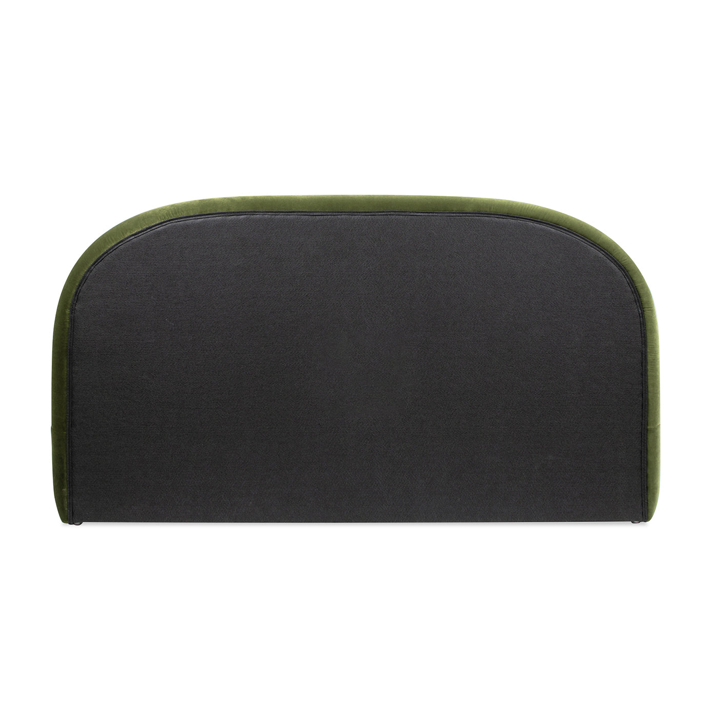 Archie Puffy Grounded Upholstered Platform Bed, Olive