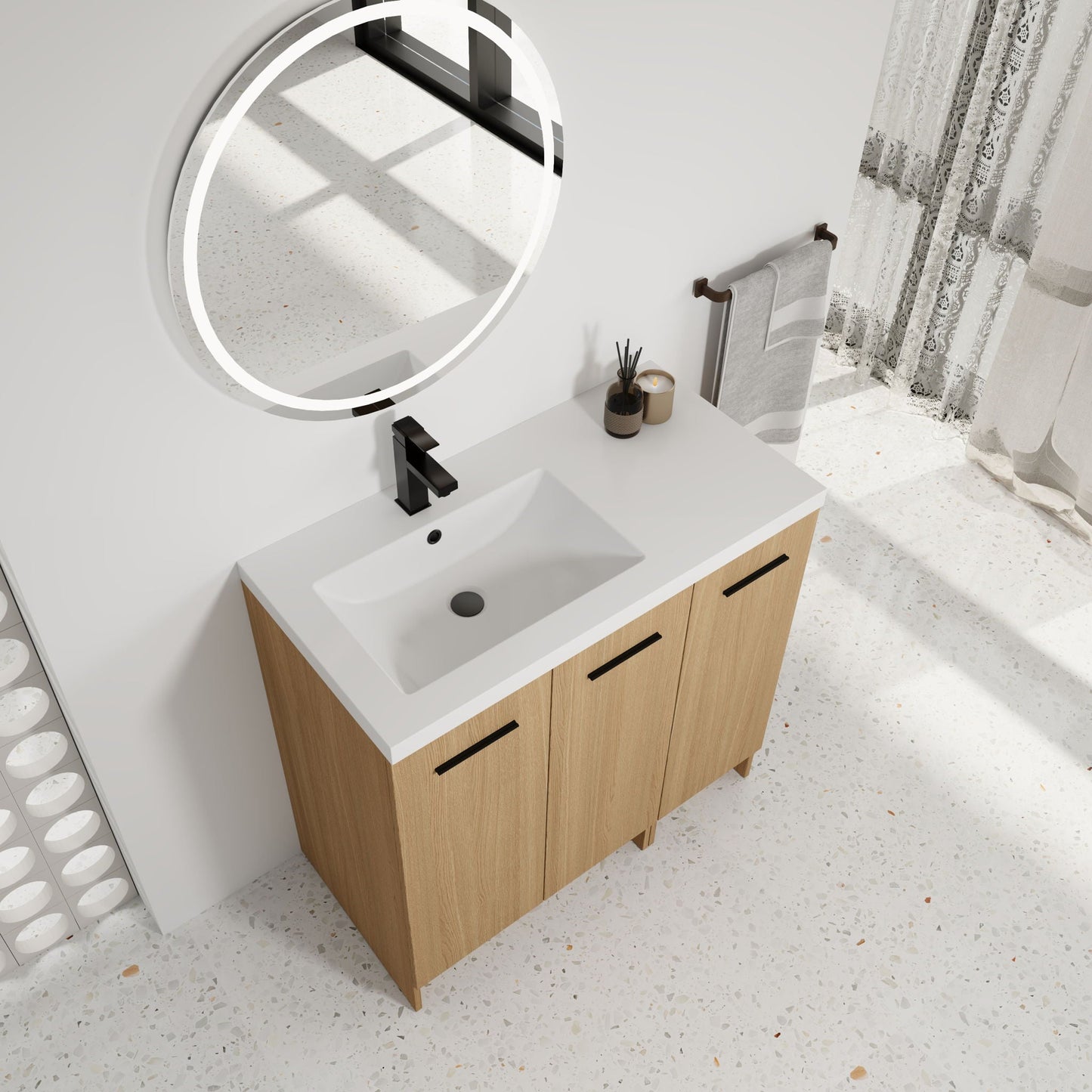 Wall Mounted Floating Bathroom Vanity