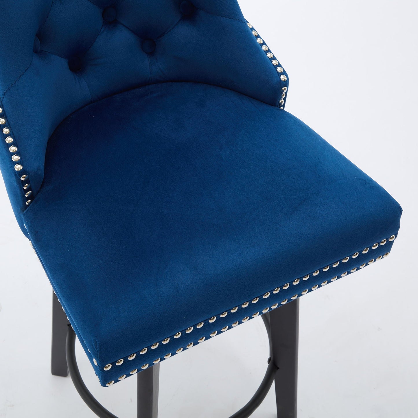 Bar Stools With Button Tufted Design