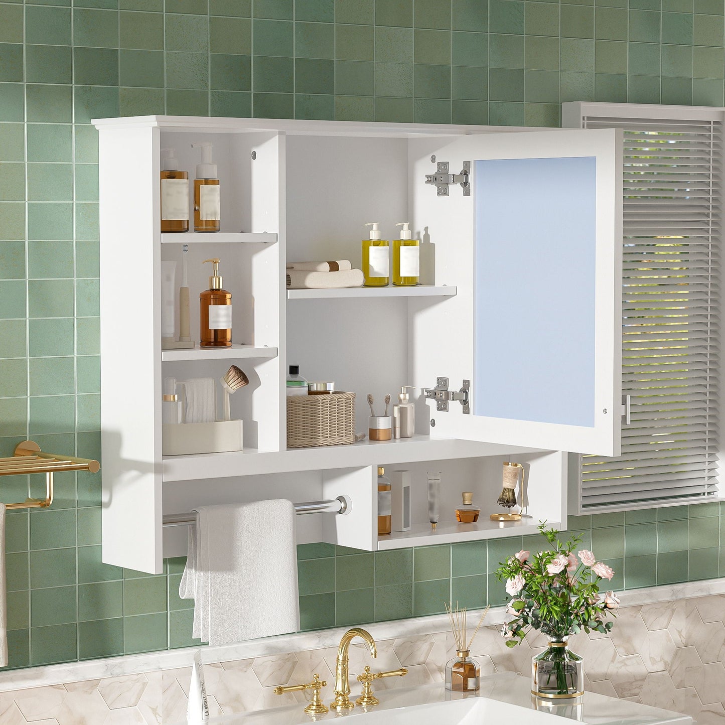 Mirror Cabinet With Adjustable Shelves