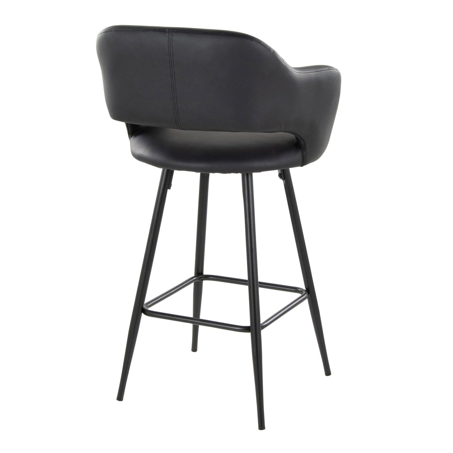 Counter Stool With Square Footrest (Set of 2)