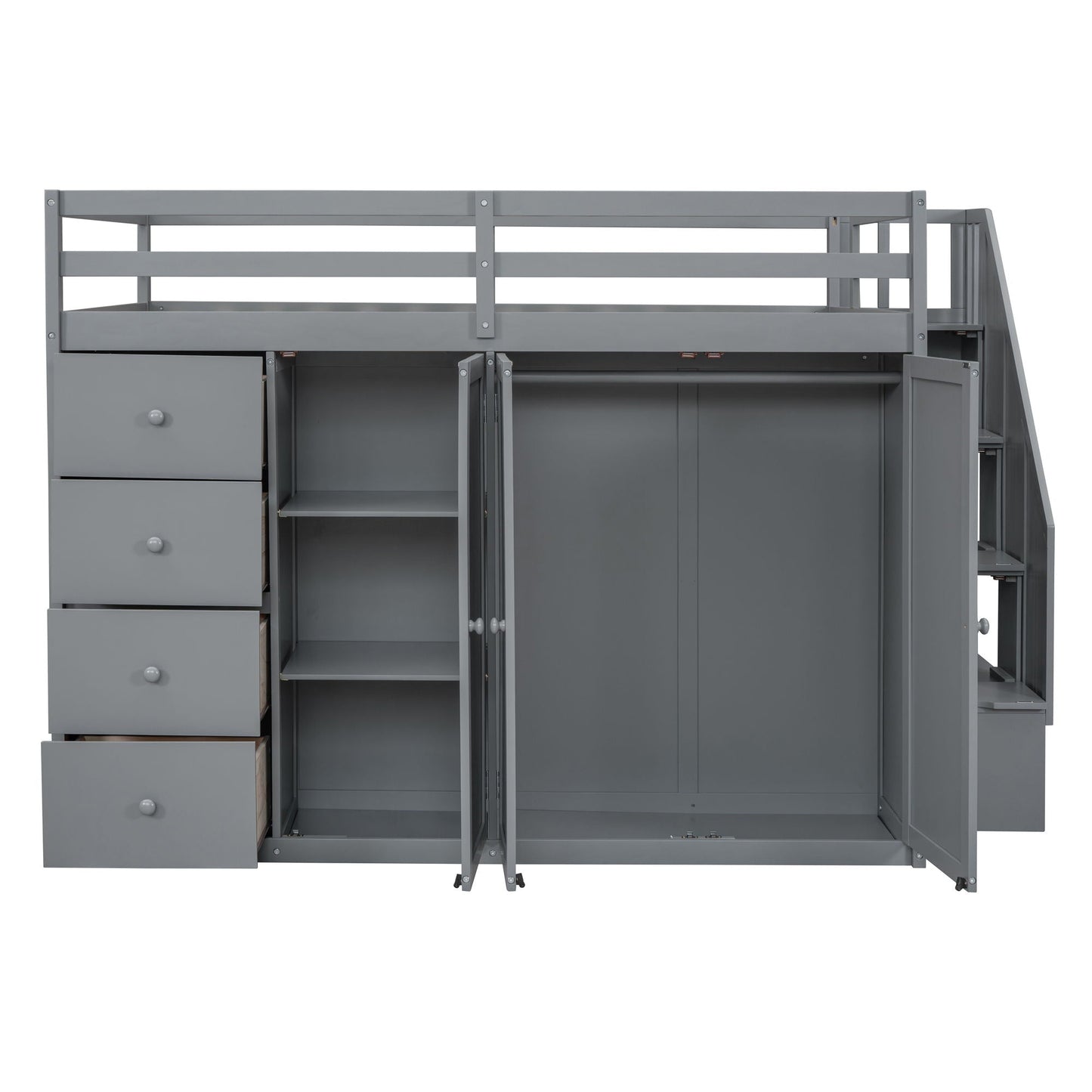 Loft Bed With Built In Wardrobes