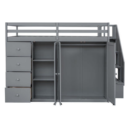 Loft Bed With Built In Wardrobes