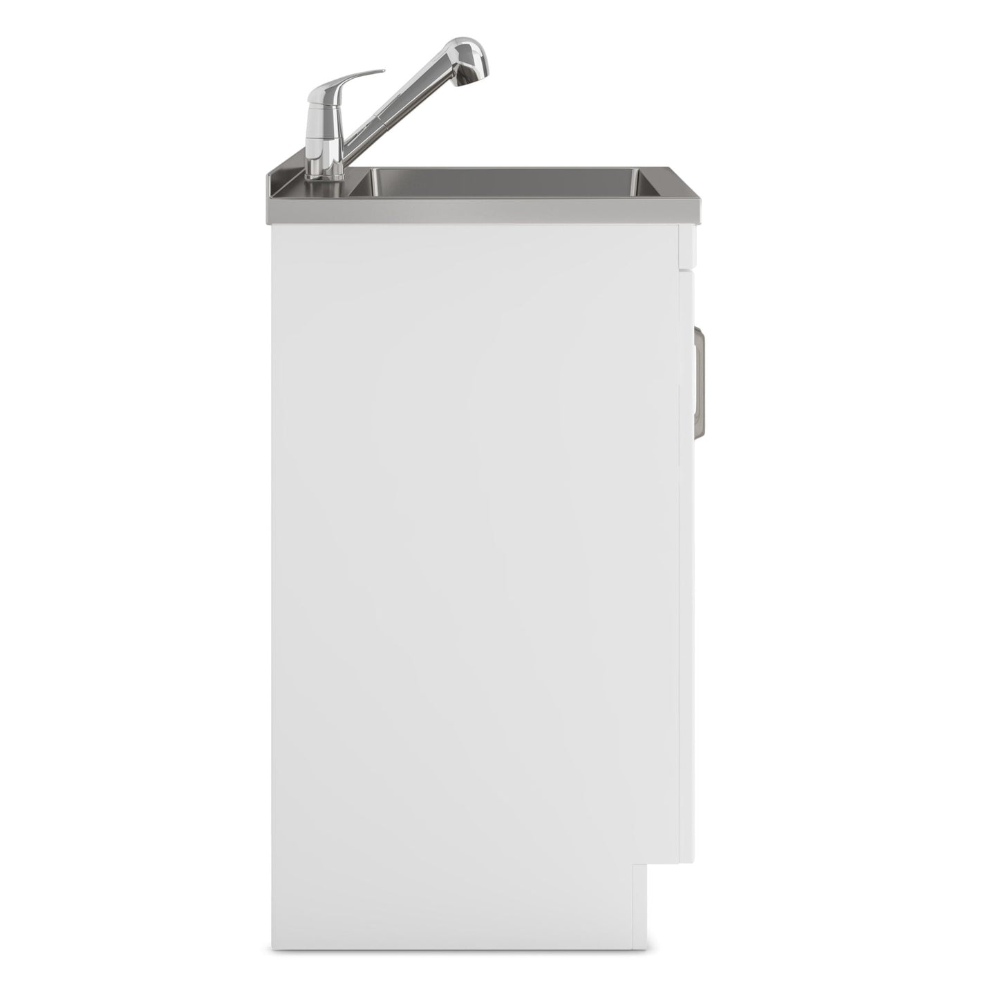 Laundry Cabinet & Faucet And Stainless Steel Sink