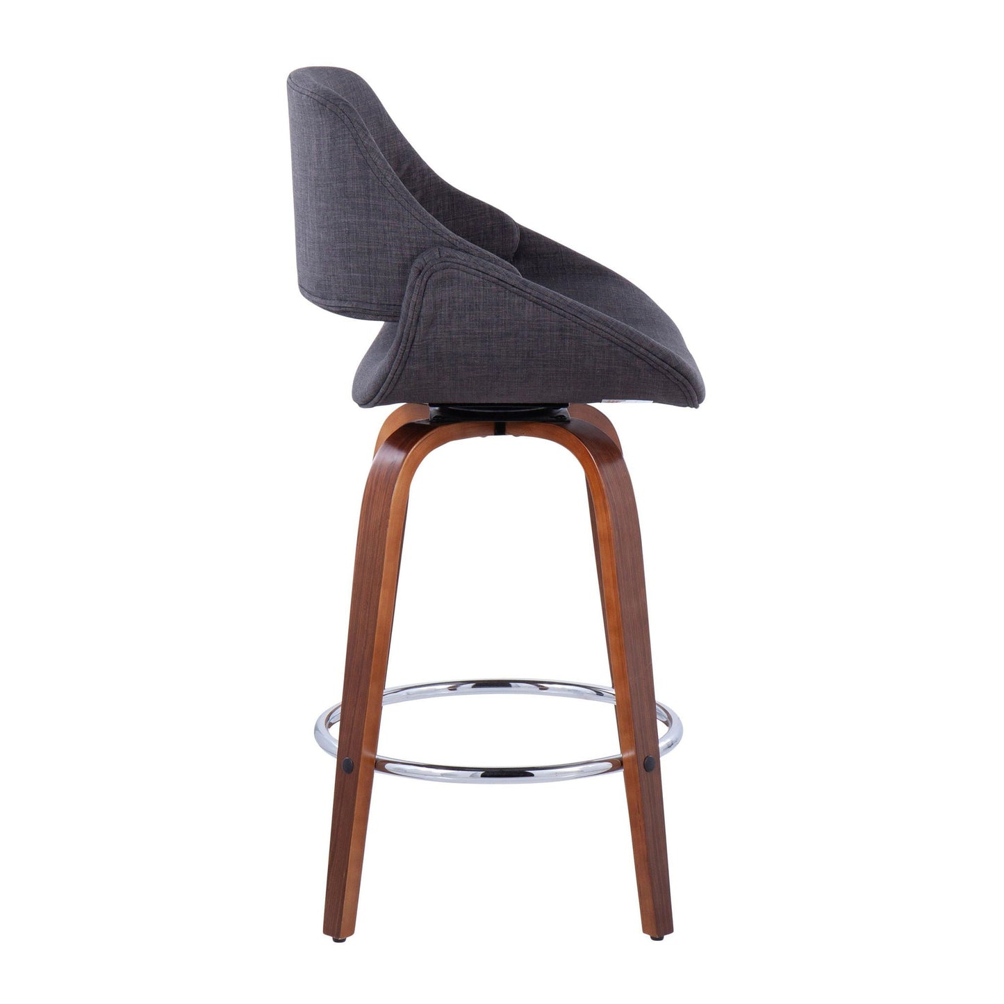 Counter Stool With Round Footrest (Set of 2)