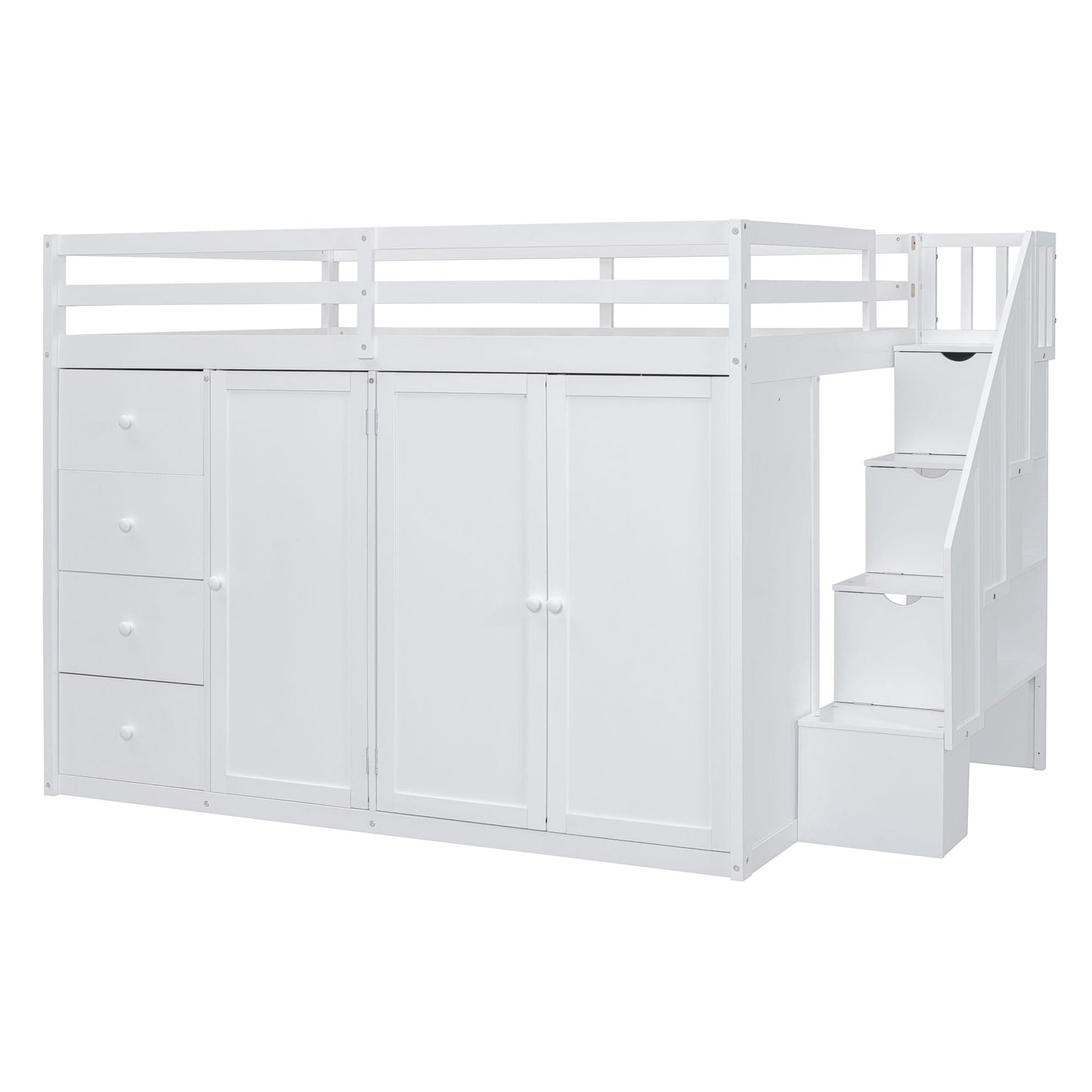 Loft Bed With Built In Wardrobes