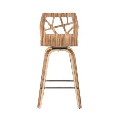 Counter Stool With Footrest (Set of 2)