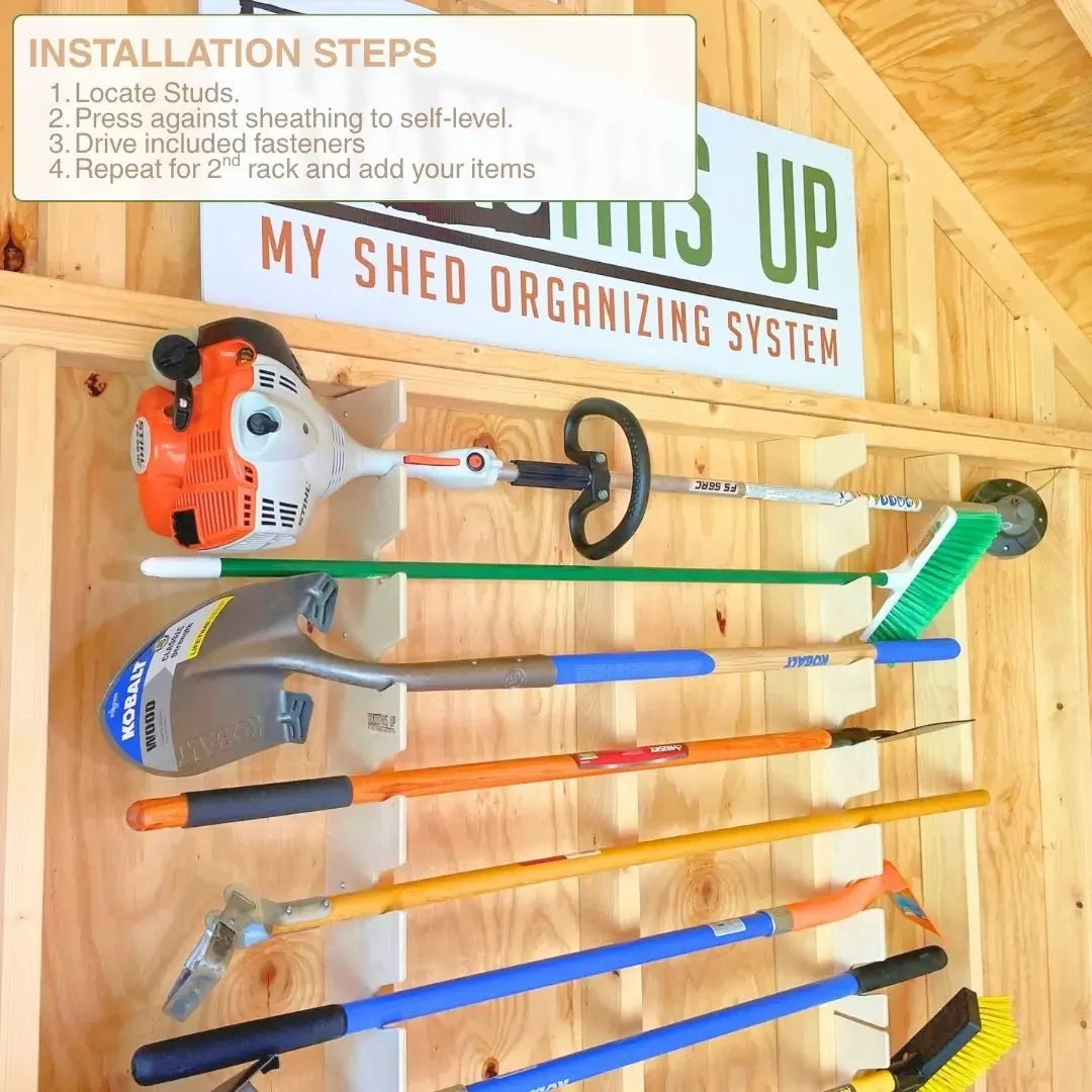 Garden Tool Organizer Rack
