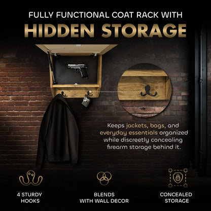 Family Tree Gun Safe Coat Rack & Shelf