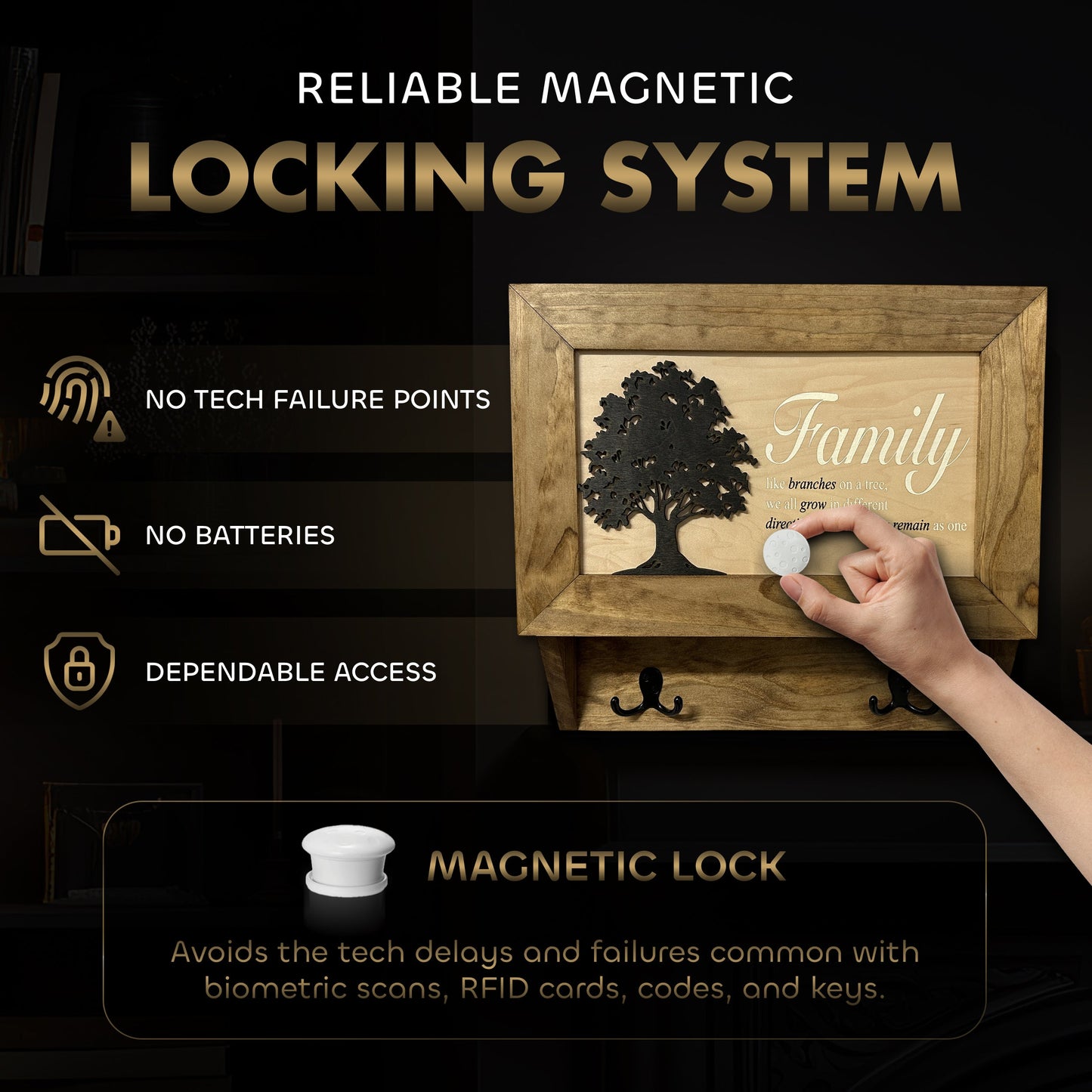 Family Tree Gun Safe Coat Rack & Shelf