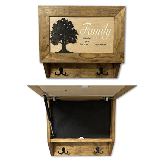Family Tree Gun Safe Coat Rack & Shelf